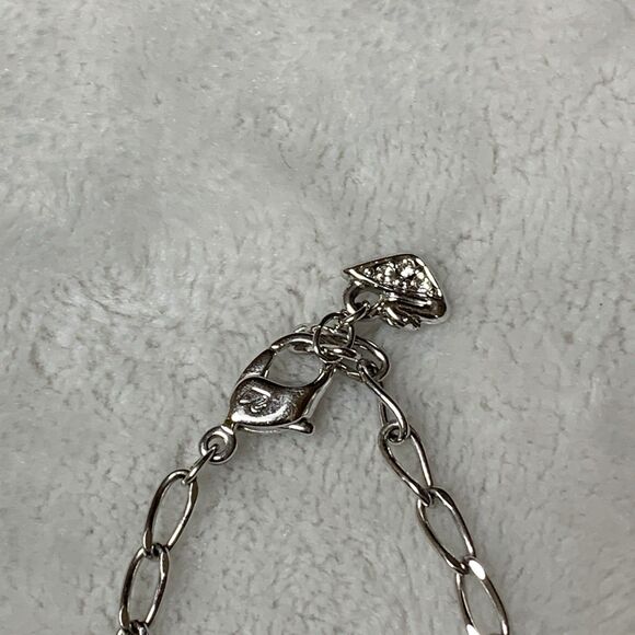 Swarovski Heartstone Bracelet 827545 Silver Hearts *Missing 1 Heart Crystal* - Picture 9 of 13